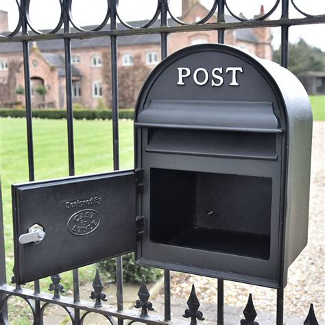 post boxes for metal gates|post boxes outside waterproof.